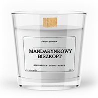 Świeca zapachowa sojowa MANDARYNKOWY BISZKOPT 200ml