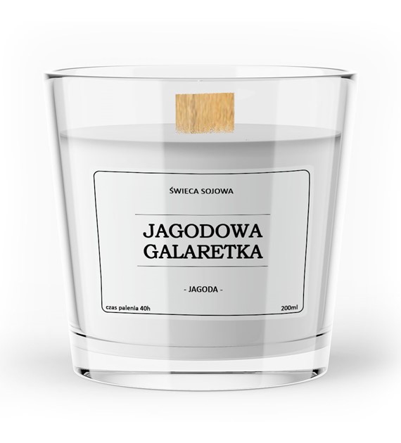 Świeca zapachowa sojowa JAGODOWA GALARETKA 200ml