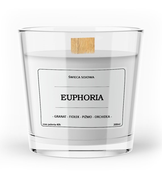 Świeca zapachowa sojowa EUPHORIA 200ml