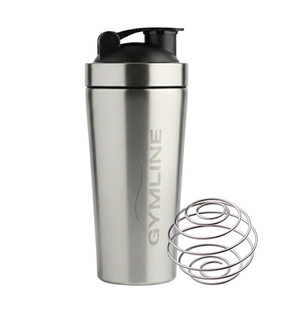 Shaker metalowy 700ml GYMLINE