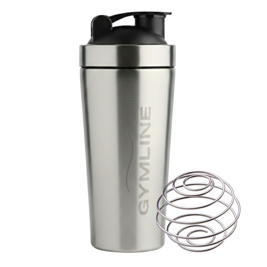 Shaker metalowy 700ml GYMLINE