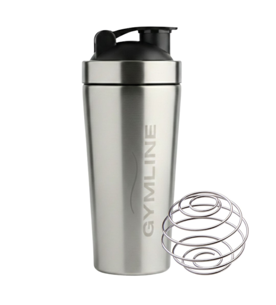 Shaker metalowy 700ml GYMLINE