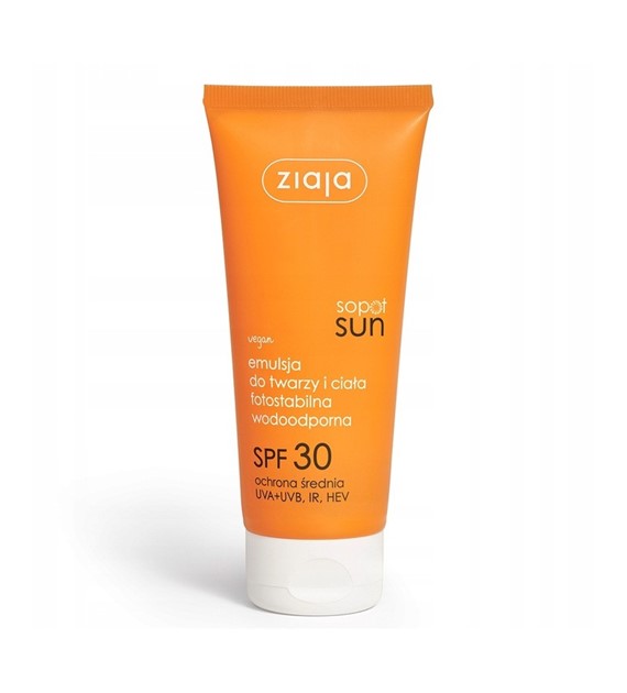 SOPOT SUN EMULSJA DO TWARZY I CIAŁA SPF 30 100ml