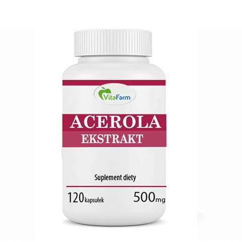 Acerola kapsułki 500mg pullulan 120szt.