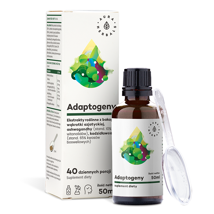 Adaptogeny - płyn 50 ml Aura Herbals