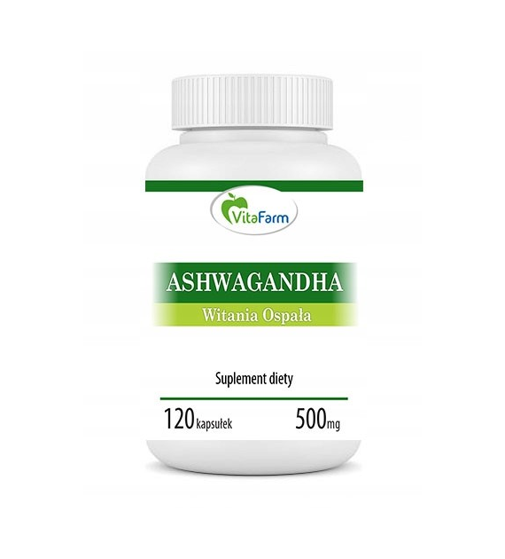 Ashwagandha (Witania ospała) kapsułki pullulan 500mg 120szt