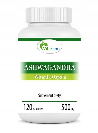 Ashwagandha (Witania ospała) kapsułki pullulan 500mg 120szt