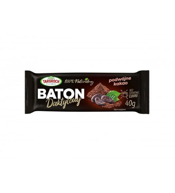 Baton daktylowy podwójne kakao 40g TARGROCH