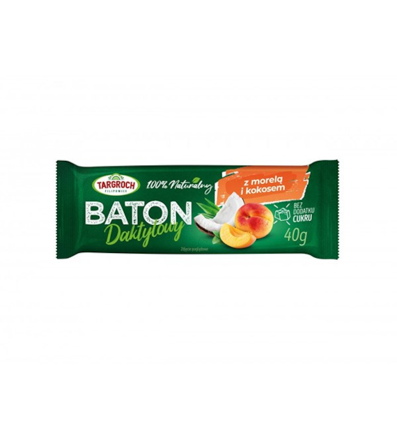 Baton daktylowy z kokosem i morelami 40g TARGROCH