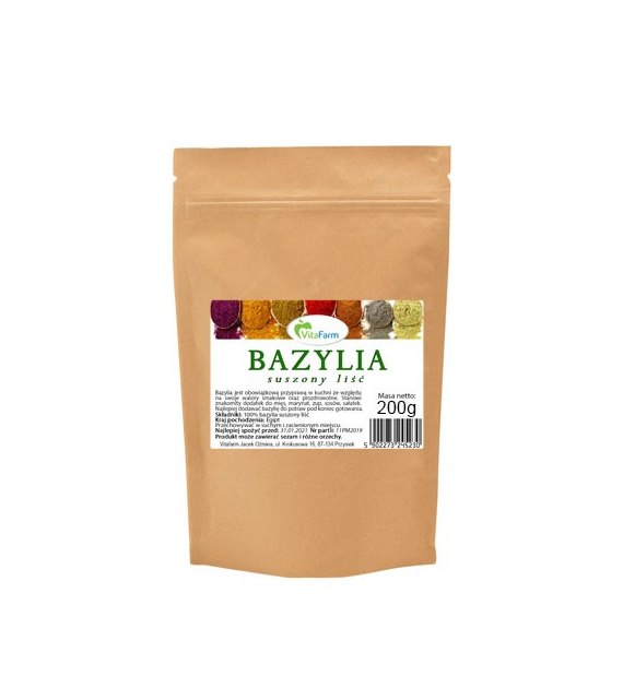 Bazylia suszony liść 200g