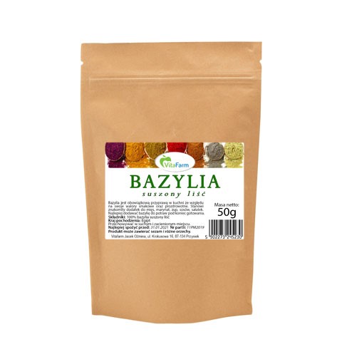 Bazylia suszony liść 50g