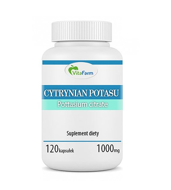 Cytrynian potasu kapsułki 1000mg pullulan 120szt.