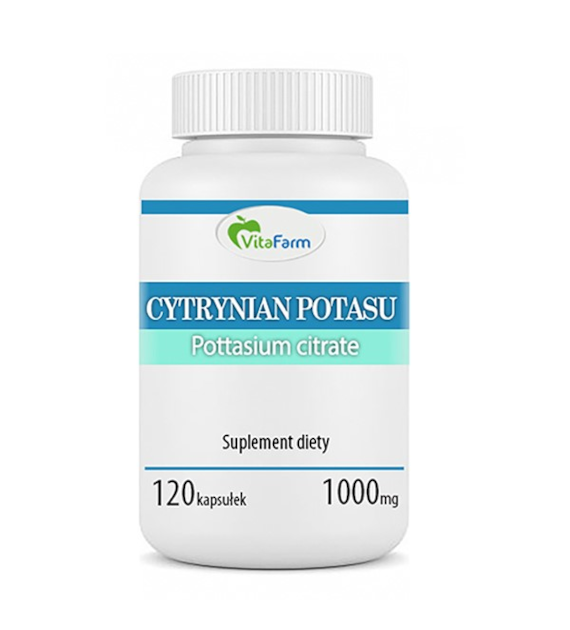 Cytrynian potasu kapsułki 1000mg pullulan 120szt.