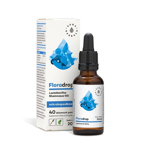 NIEAKTUALNE Floradrop - Lactobacillus Rhamnosus GG - krople (20ml) Aura Herbals