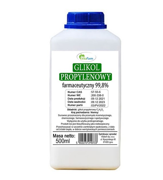 Glikol propylenowy farmaceutyczny 500ml