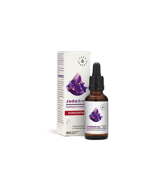 Jodadrop - bioaktywne źródło jodu, koncentrat - krople 30ml Aura Herbals