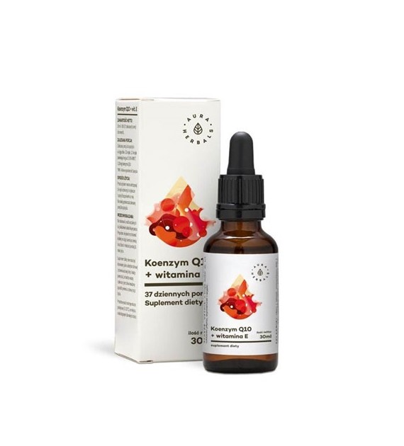 Koenzym Q10 + witamina E - krople (30ml) Aura Herbals