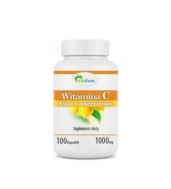 Kwas L-Askorbinowy (Witamina C) kapsułki pullulan 1000mg 100szt.
