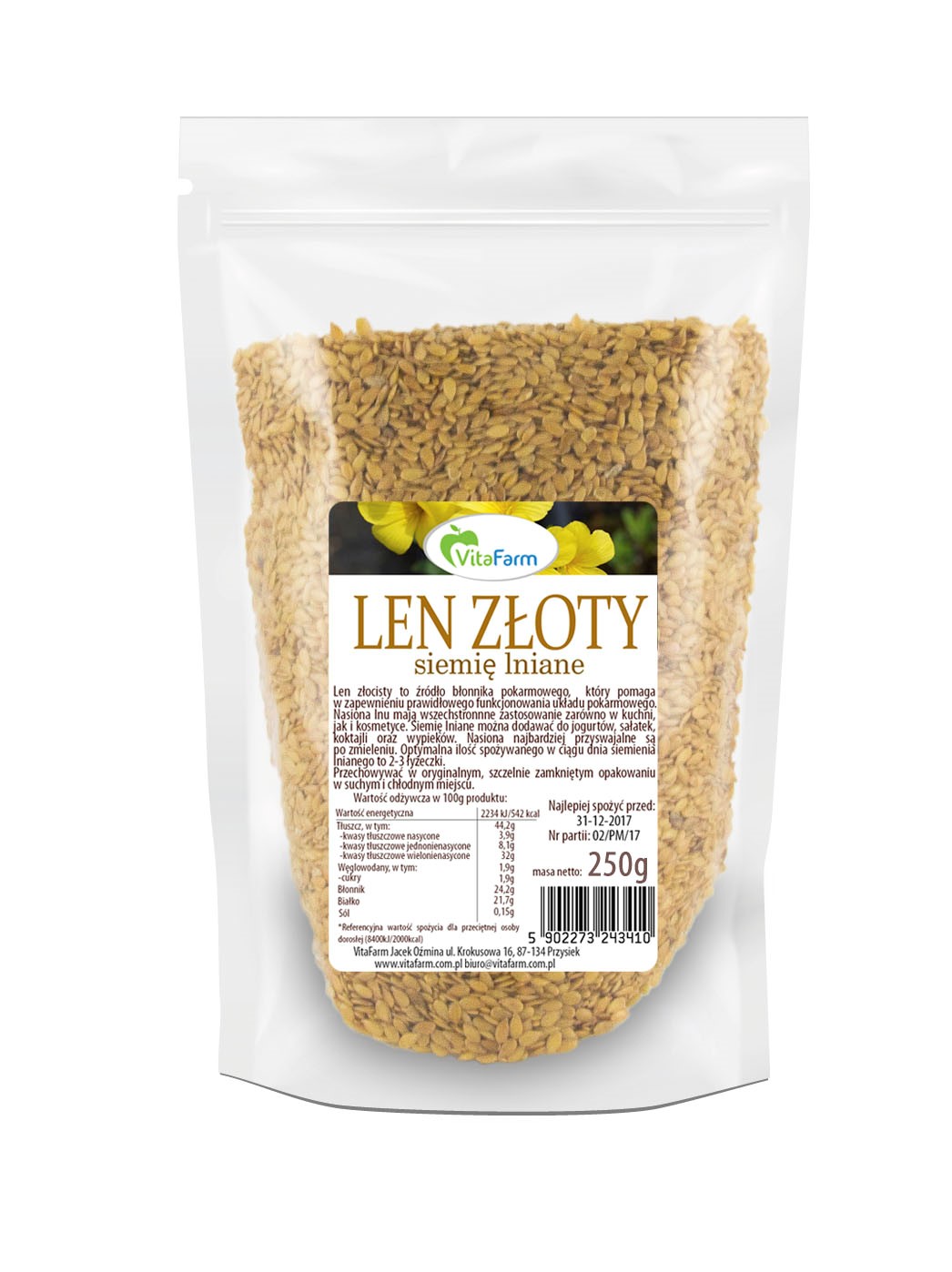 Len złoty nasiona 250g