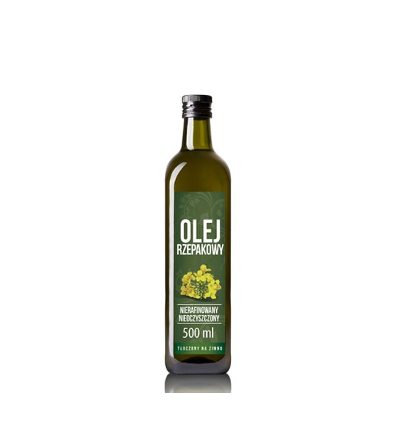 Olej rzepakowy 0,5L szkło