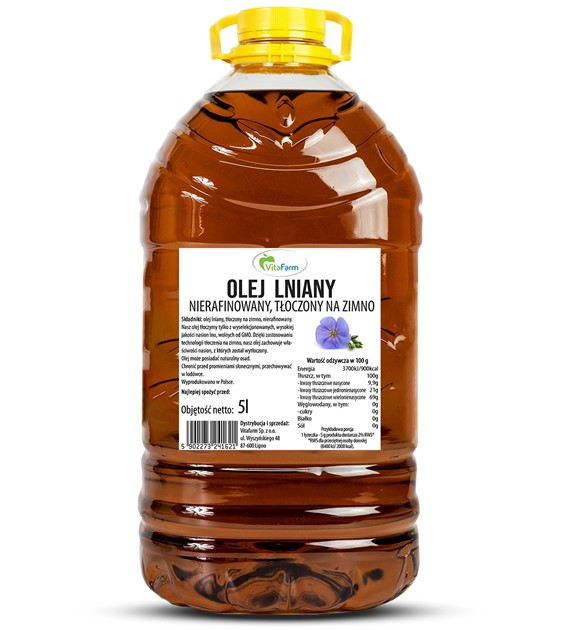 Olej Lniany 5l