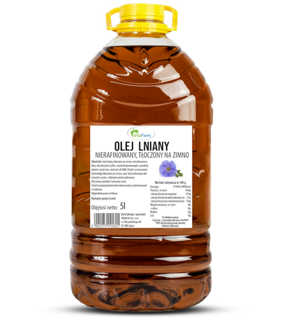 Olej Lniany 5l