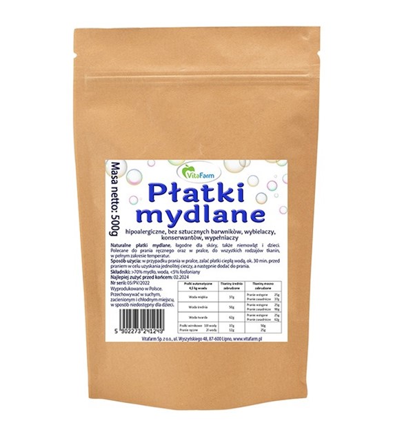 Płatki mydlane hipoalergiczne 500g doypack