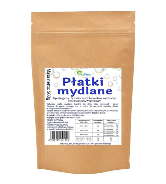 Płatki mydlane hipoalergiczne 500g doypack