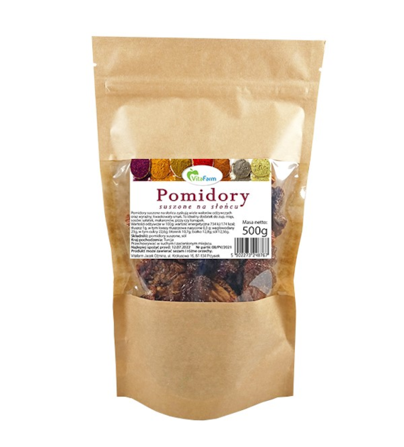 Pomidory suszone na słońcu solone 500g