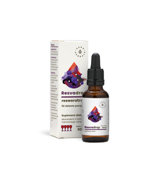 Resvadrop - Resweratrol - krople 30 ml Aura Herbals