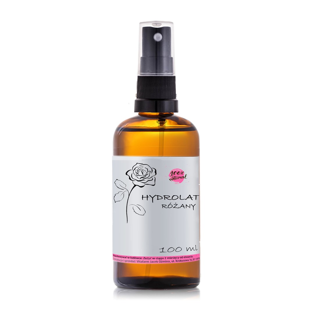 Różany hydrolat organiczny (Rosa Damascena) 100ml