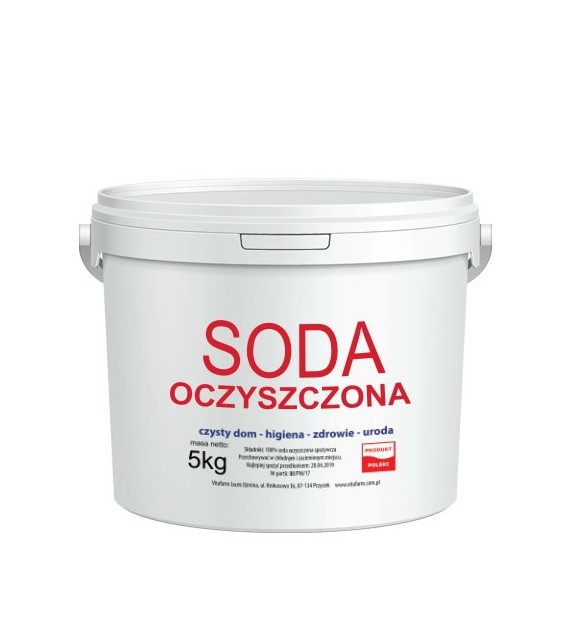 Soda oczyszczona (wodorowęglan sodu) wiadro 5 kg