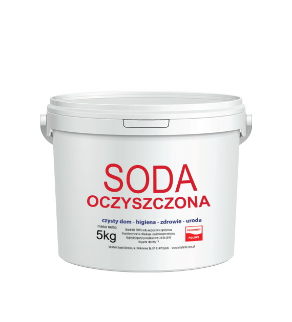 Soda oczyszczona (wodorowęglan sodu) wiadro 5 kg