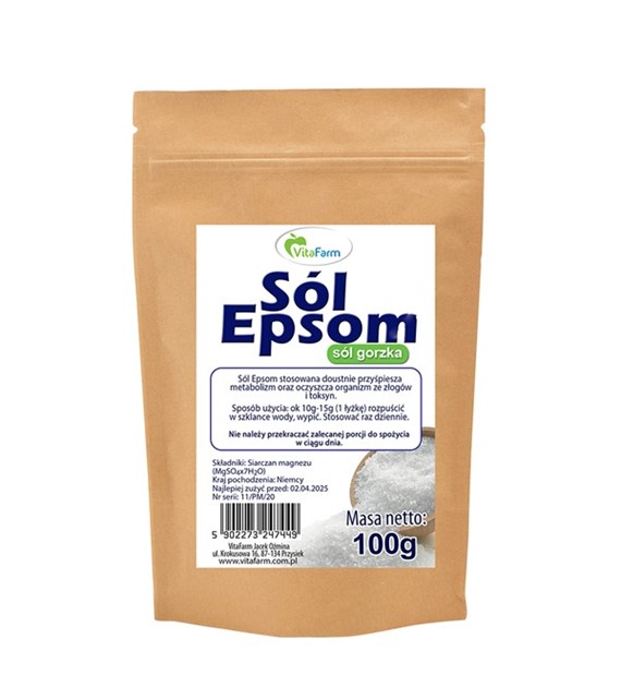 Sól epsom (siarczan magnezu) 100g