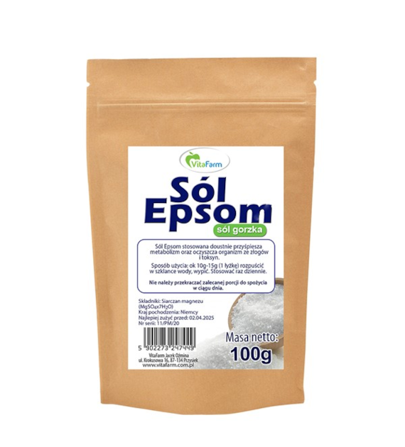 Sól epsom (siarczan magnezu) 100g
