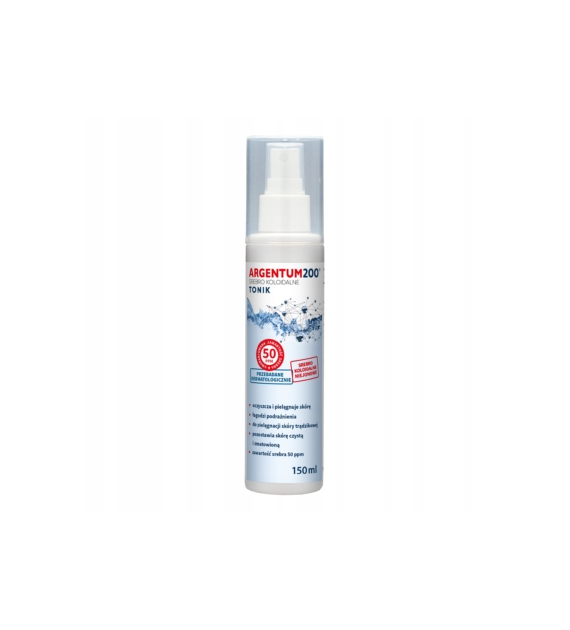 Srebro koloidalne Argentum 200 - 50 ppm aerozol 150ml Aura Herbals