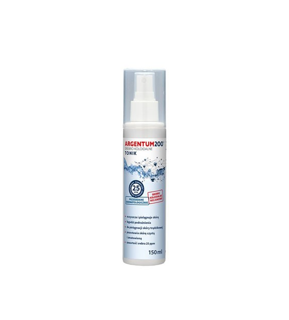 Srebro koloidalne Argentum 200 - 25 ppm aerozol 150ml Aura Herbals