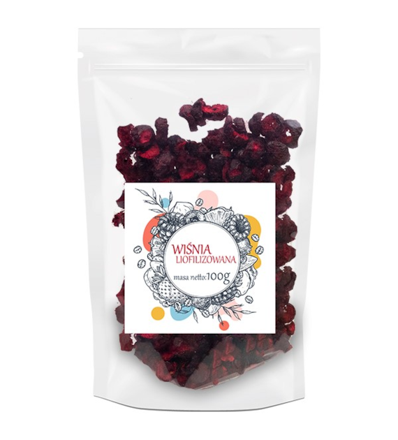 Wiśnia liofilizowana połówka 100g