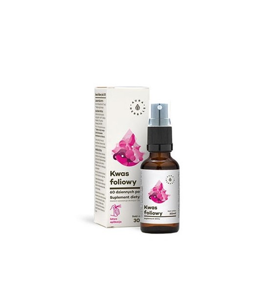 Witamina B9 (kwas foliowy) - aerozol 30ml Aura Herbals